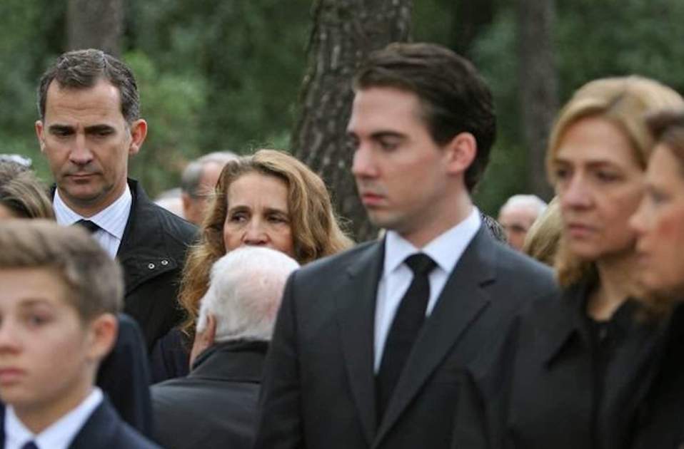 Felip, Elena i Cristina funeral grec, GTRES Felip, Elena i Cristina funeral grec, GTRES