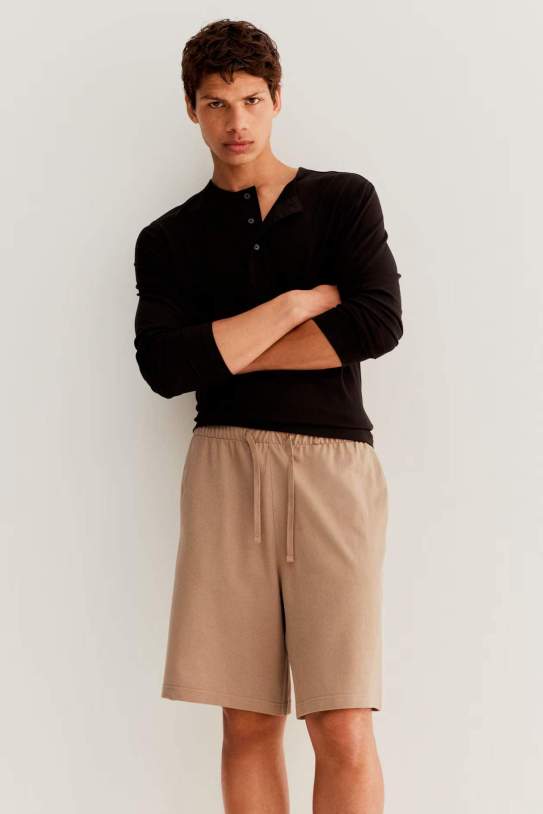 Bermudas de piqué Relaxed Fit1 Bermudas de piqué Relaxed Fit1