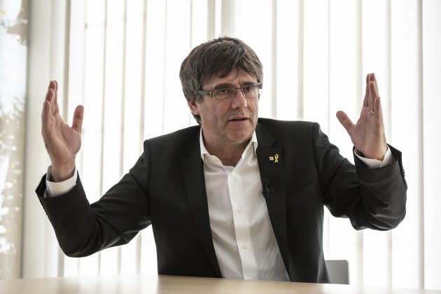 Carles Puigdemont en la Casa de la Republica en Waterloo - Sergi Alcàzar