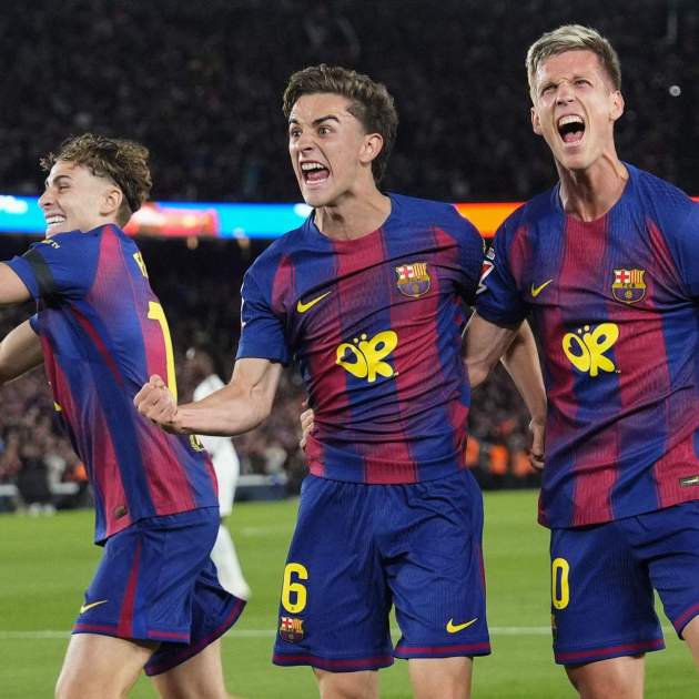Gavi Olmo Fermín gol Barça Reial Madrid / Foto: EFE Gavi Olmo Fermín gol Barça Reial Madrid / Foto: EFE