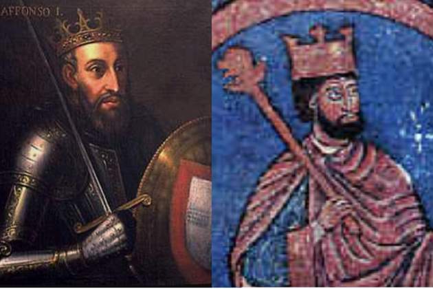 Alfonso I de Portugal y Alfonso VII de León Galicia. Fuente Wikimedia Commons (1) Alfonso I de Portugal y Alfonso VII de León Galicia. Fuente Wikimedia Commons (1)