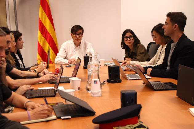 El president Illa presideix la reunió de seguiment del pla Inuncat / ACN El president Illa presideix la reunió de seguiment del pla Inuncat / ACN