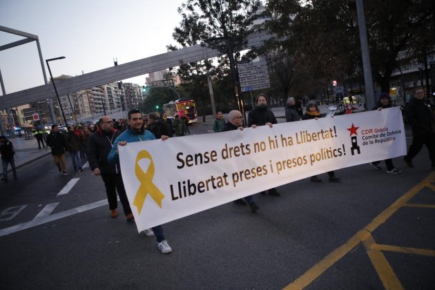 vaga judici Travessera de Dalt manifestació vaga judici Travessera de Dalt manifestació
