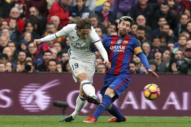 Leo Messi Luka Modric Barça Madrid EFE