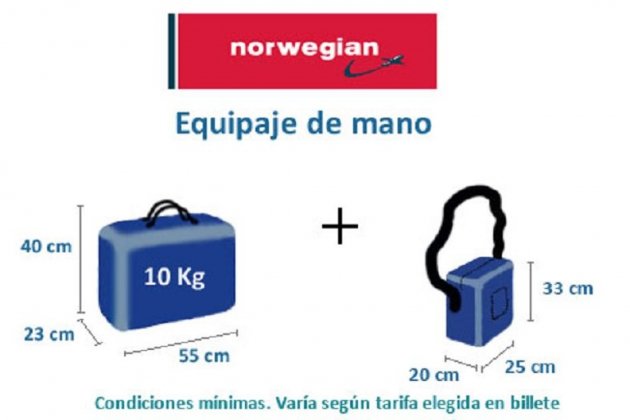 Corte de pelo Oscuro Parecer Este es el equipaje de mano que puedes llevar con Norwegian