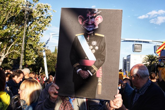 EL NACIONAL protesta cdr rey barcelona palacio de congresos - mireia comas